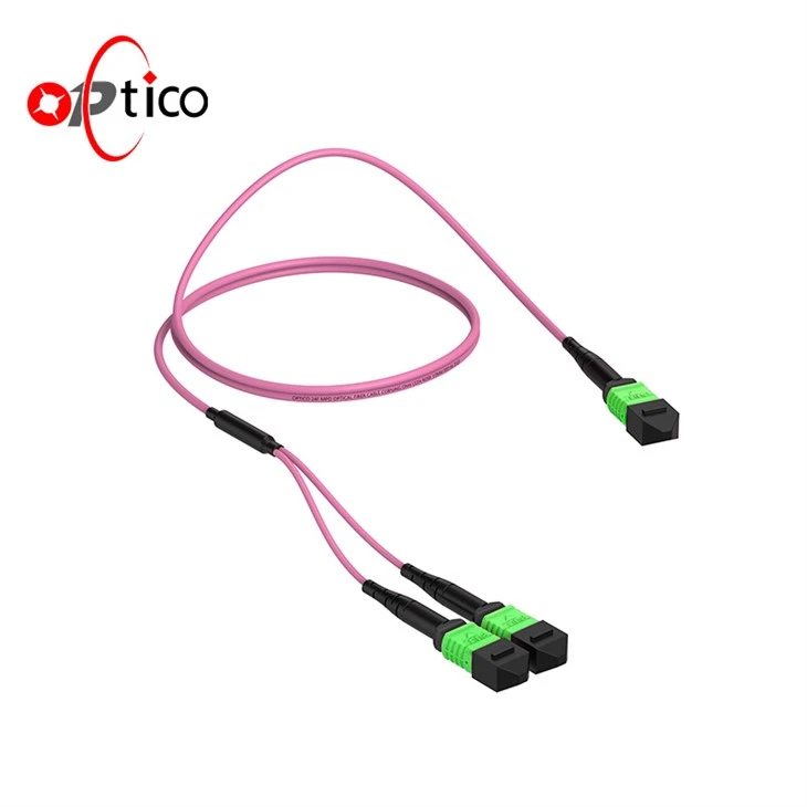 200 g 800 g 12f MTP tot 4F MTP APC Multi Mode Fiber Cable